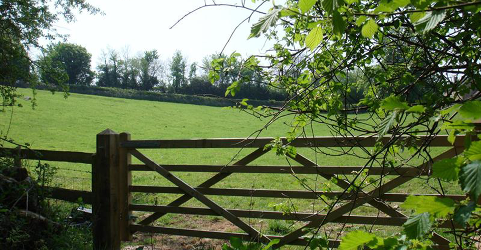 Gateway to a field in Chewton Mendip, Somerset